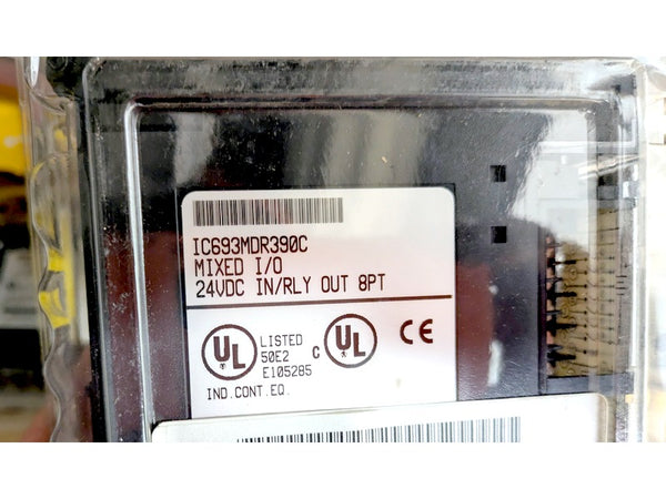 GE Fanuc IC693MDR390C, New Genuine Original OEM, Mixed I/O Relay Module 8-Point 24VDC