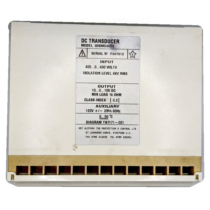 GEC-Alsthom ISTAT 300 DC Transducer, Model 3DBMG9003