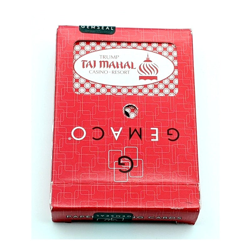 Trump Taj Mahal Hotel Casino Atlantic City Vintage Playing Cards, Red, Gemaco