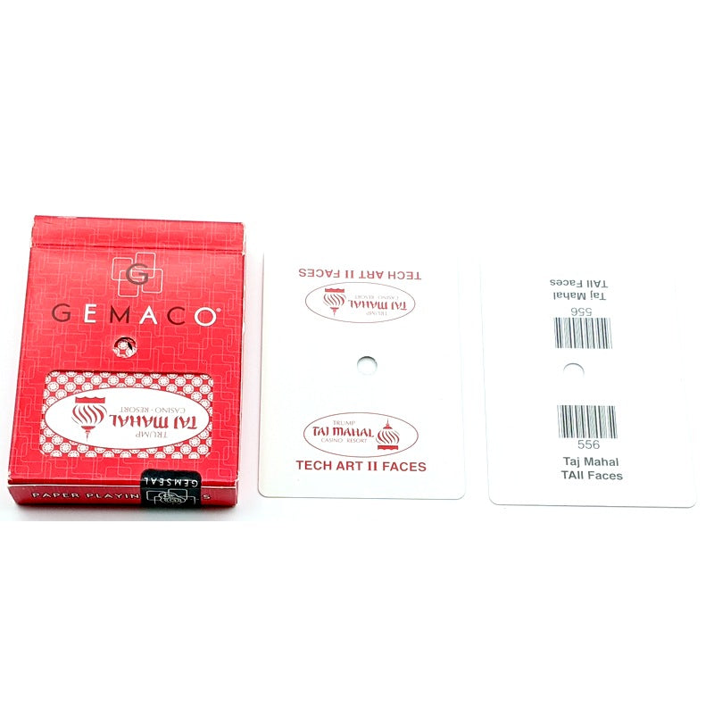 Trump Taj Mahal Hotel Casino Atlantic City Vintage Playing Cards, Red, Gemaco