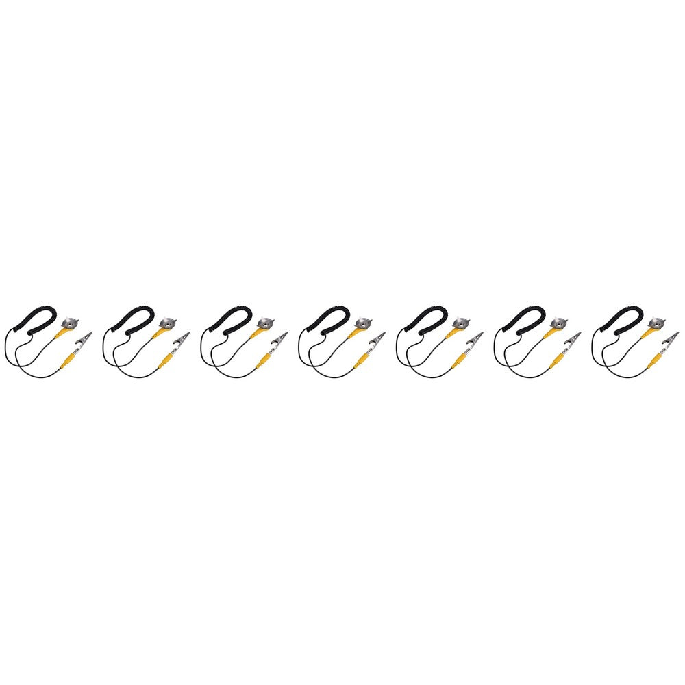 Pack of 7 Anti-Static Grounding Strap Cables with Star Clamp & Alligator Clip, New