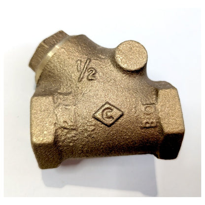 Crane Series 37-1/2 New Genuine Original 1/2-inch Bronze Swing Check Valve