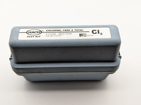Hach Colorimetric Chlorine (Free & Total) Color Disc Test Kit, Model CN-66, 0-3.4 Mg/L (223101)
