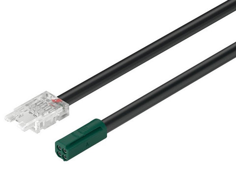 Häfele 833.75.749 Loox5 RGB Lead Ribbon – 4" (100 mm) for 10 mm LED Strip Lights, 24 V, Male Plug (83375749)