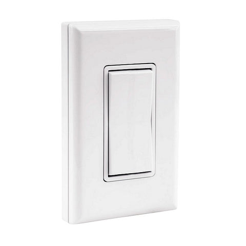 Häfele 850.00.940 Single Rocker Kinetic Wall Switch, Battery‑Free Wireless, Connect Mesh (White) (85000940)
