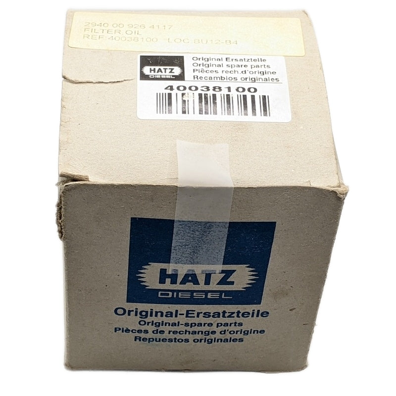 Hatz 40038100 New Genuine Original Diesel Oil Filter
