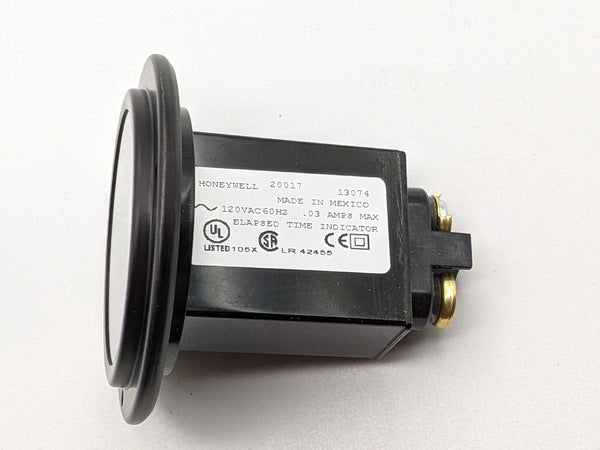 Honeywell 20017 Elapsed Time Meter, Hours, 120VAC 60Hz, 3 Screw Mount