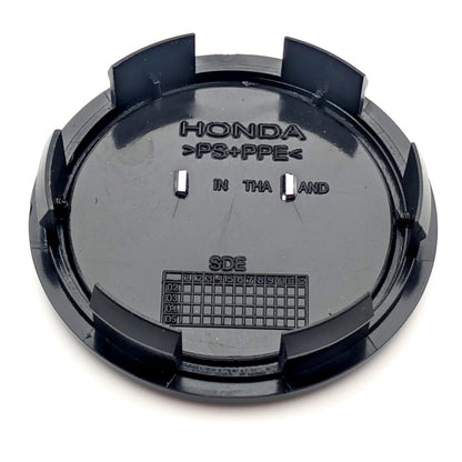 Chrome & Black Wheel Centre Caps for Honda, Raised Emblem, Pack of 4, 69mm Outer Diameter