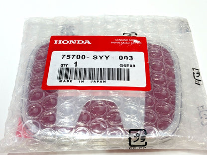 Honda 75700-SYY-003 Rear Emblem Badge Red/Chrome 108mm x 90mm 4.25 × 3.54 inches