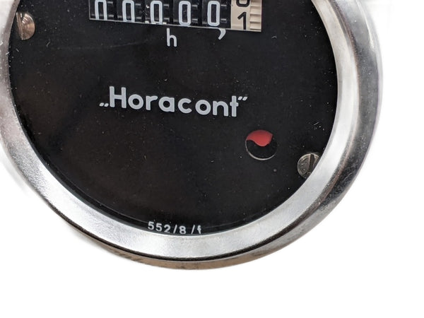Horacont (Bauser) 552/8 /f Time Totalizing Hour Counting Meter 110VAC 60Hz