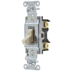 Hubbell CSB220I Switch Commercial Grade, 2-Position, 20A, 120/277 VAC, Ivory