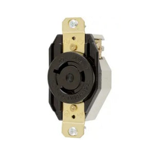 Hubbell HBL2350 Locking Receptacle, 20 amp, 600V, L9-20R, Black