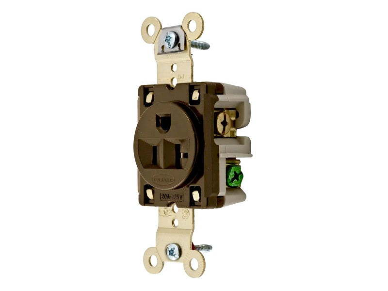 Hubbell HBL5361 New Genuine Original NEMA 5-20R 20A 125VAC Brown Receptacle
