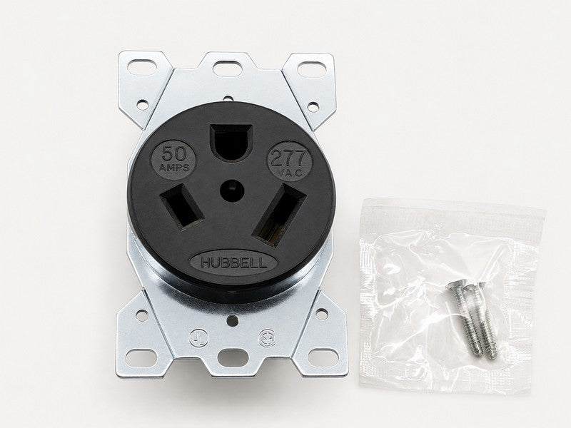 Hubbell 9365 New Genuine Original 50A 277V Receptacle