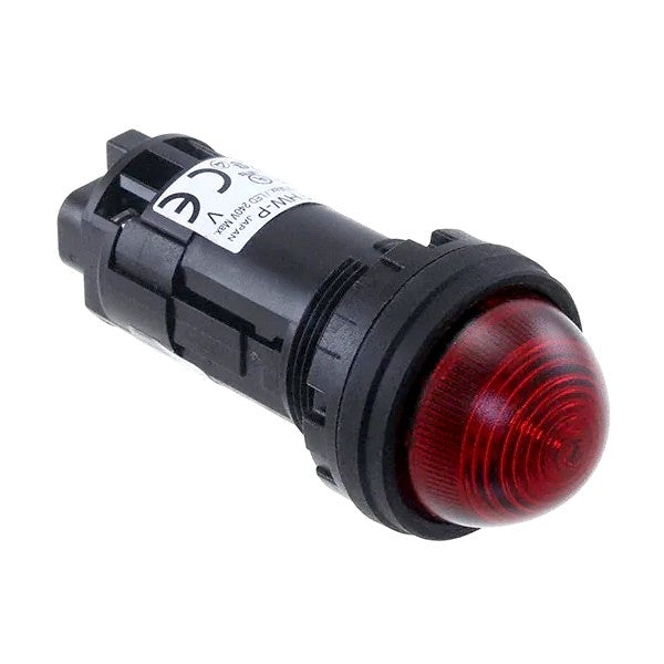 Idec HW1P-2FQD-R-120V 22mm Pilot Light, Dome, Red (HW1P2FQDR120V)