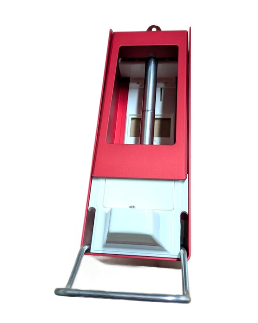 Ophardt Ingo-Man 120604 TV23 RED New Genuine Original Manual Soap and hand Sanitizer Dispenser Anodized Aluminum Red 2.5L Capacity