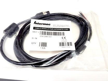 Intermec Honeywell 236-288-001 New Genuine Original Vehicle Power Cable