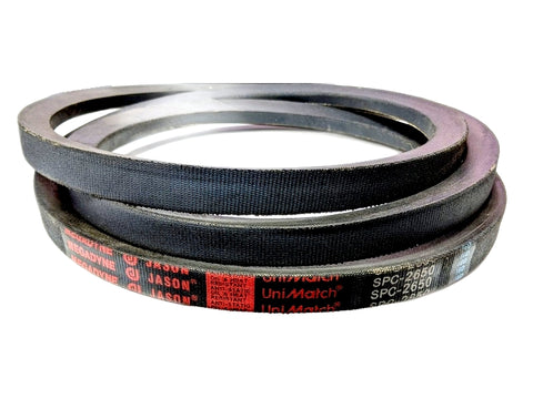 Jason SPC-2650 Megadyne UniMatch Metric V-Belt, 22mm Top, 18mm Thick (SPC2650)