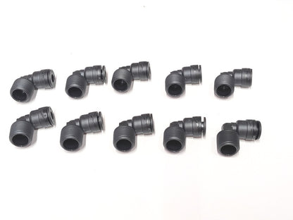 John Guest PP480823E 10-Pack New 90° Fixed Polypropylene Elbow Fitting