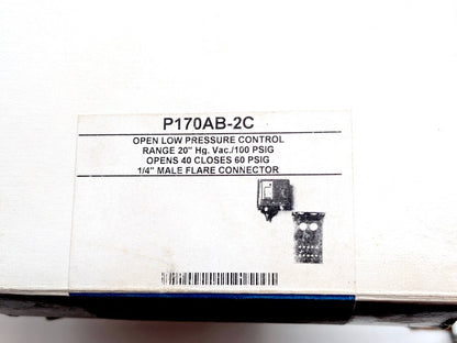 Johnson Controls P170AB-2C New Genuine Original Low Pressure Control