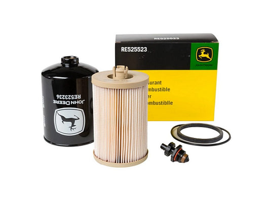 John Deere RE525523 New Genuine Original Primary and Final Fuel Filter Kit
