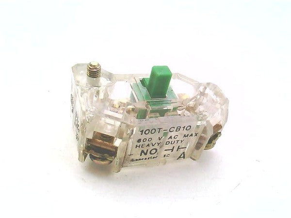 Joslyn Clark 100T-CB10 Pushbutton Heavy Duty Contact Block, 1-NC, 600VAC