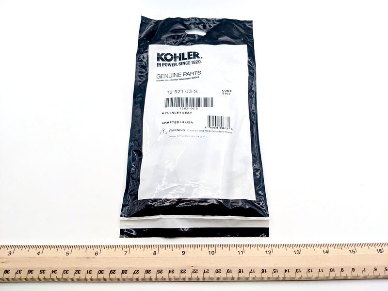 Kohler 12 521 03-S New Genuine Original Carburetor Inlet Seat Kit