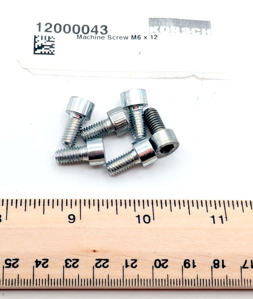 Korsch 12000043, 6-Pack, New Genuine Original Machine Screw Set