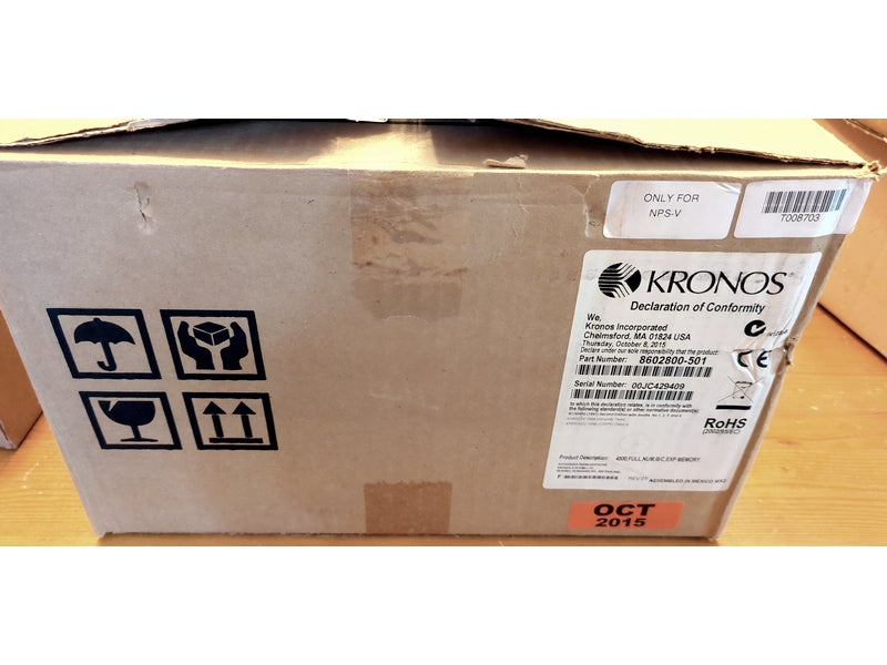 Kronos 8602800-501 New Genuine Original Series 4500 Digital Badge Time Clock Terminal
