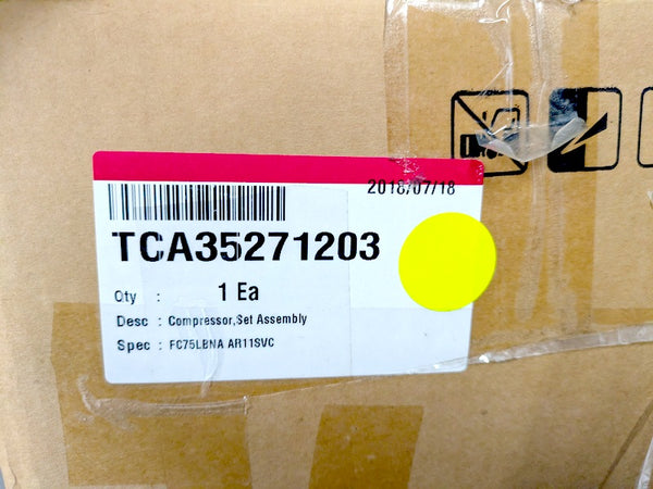 LG TCA35271203 Genuine Original OEM Refrigerator Compressor (FC75LBNA, AR11SVC)