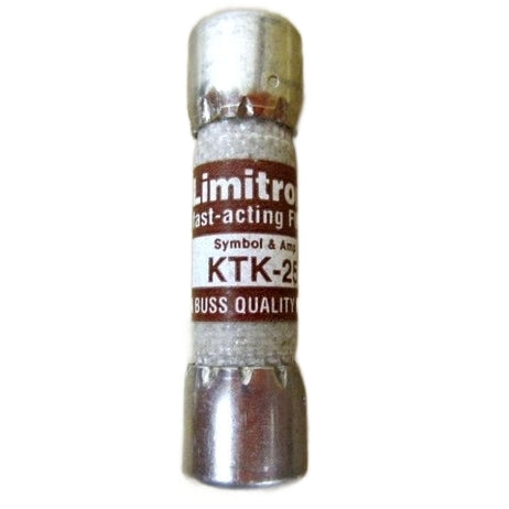 Bussmann Limitron KTK-25 Fuse 25A Fast-Acting Supplemental Midget Fuse 25A 600V