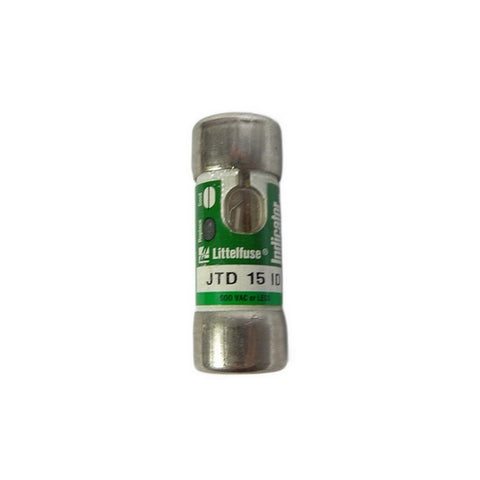 Littelfuse JTD15ID Fuse, 15A, Class J, 600V, Time-Delay, Slo-Blo, Dual Element, With Indicator (JTD15ID, JTD015ID))