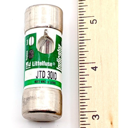 Littelfuse JTD30ID Fuse, 30A, Class J, 600V, Time-Delay, Slo-Blo, Dual Element, With Indicator (JTD030ID)