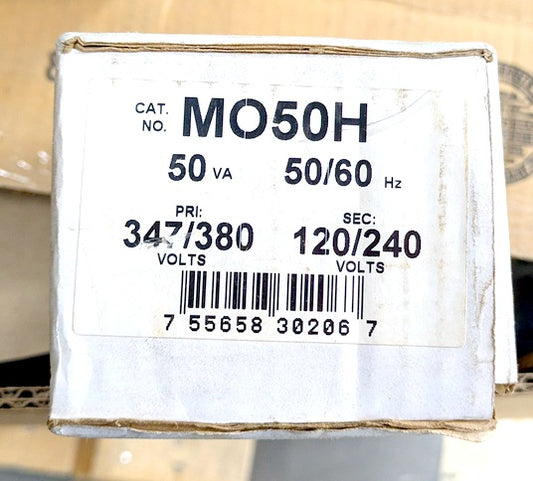 Marcus MO50H Control Transformer, Pri: 347/380 VAC, Sec: 120/240 VAC, 50 VA, 60Hz, Single Phase