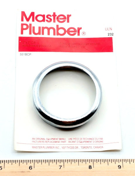 Master Plumber 232 New Genuine Original Brass Slip Joint Nut