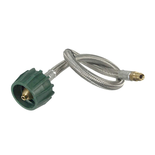 MB Sturgis 100883-24 Propane LP Gas Trunk Hose, RV Type 1 Stainless Steel Pigtail 24", Inverted Flare (10088324)