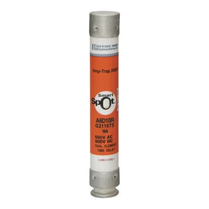 Mersen A6D10R Fuse, 10A, Class RK1, Time-Delay 600VAC 600VDC, Ferrule, SmartSpot®, Amp-Trap 2000®