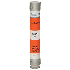 Mersen A6D2R Fuse, 2A, Class RK1, Time-Delay 600VAC 600VDC, Ferrule, Amp-Trap 2000®