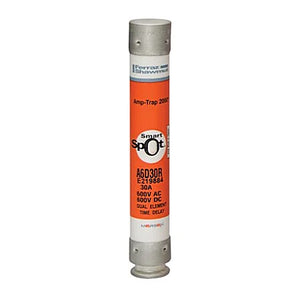 Mersen A6D30R Fuse, 30A, Class RK1, Time-Delay 600VAC 600VDC, Ferrule, SmartSpot®, Amp-Trap 2000®