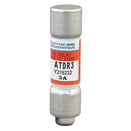 Mersen ATDR3 Fuse, 3A, Box of 10, Class CC, Time-Delay, 600VAC 300VDC, Ferrule, Amp-Trap 2000®
