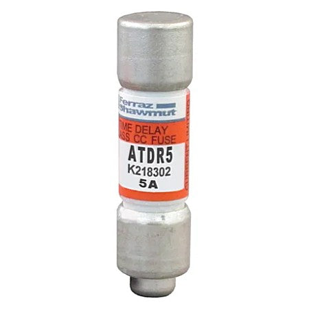 Mersen ATDR5 Fuse, 5A, Class CC, Time-Delay, 600VAC 300VDC, Ferrule, Amp-Trap 2000®