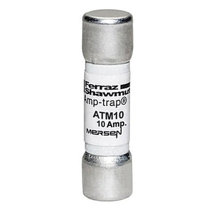 Mersen ATM10 Midget Fuse, 10A, Fast-Acting 600VAC 600VDC, Ferrule, Amp-Trap®