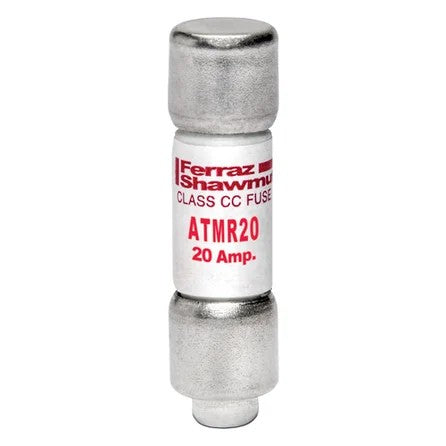 Mersen ATMR20 Fuse, 20A, Class CC, Fast-Acting, 600VAC 600VDC Ferrule Amp-Trap®
