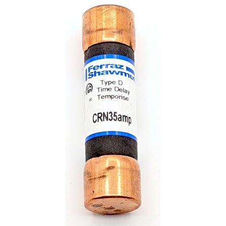 Mersen Ferraz-Shawmut CRN35 Fuse, 35A, Class H, Type D, 250VAC 50/60Hz, Ferrule