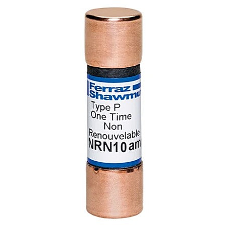 Mersen NRN10 Fuse, 10A, Class H, 250VAC, Ferrule