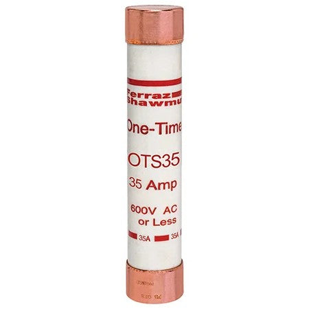 Mersen OTS35 Fuse, 35A, Class K5, Fast-Acting 600VAC 300VDC Ferrule Amp-Trap®