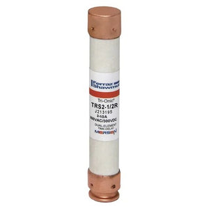 Mersen TRS2-1/2R Fuse, 2.5A, Class RK5, Time-Delay, 600VAC 300VDC, Ferrule Tri-Onic®