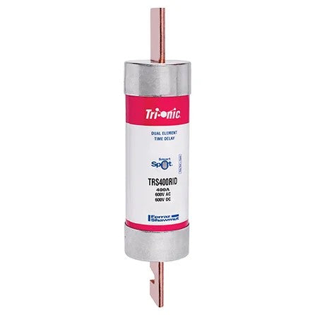 Mersen TRS400RID SmartSpot Fuse, 400A, Indicating, Class RK5, Time-Delay, 600VAC 600VDC, Blade, Tri-Onic®