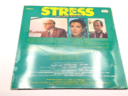 Vinyl LP, Original Soundtrack French Film "Stress" by Jean-Louis Bertuccelli, Milan Records A 239