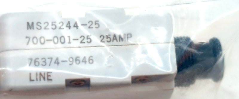 Mechanical Products MS25244-25 New Genuine Original Push-Pull Thermal Circuit Breaker 25A